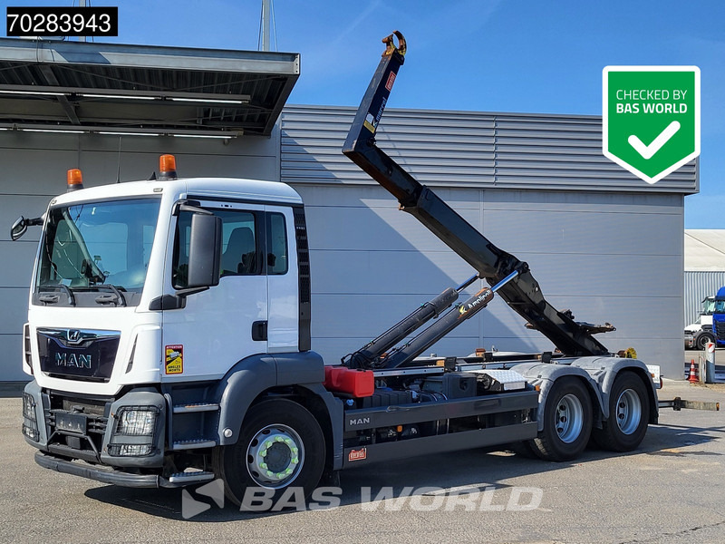 MAN TGS 28.460 6X2 20 Tonnes Marrel containersystem Automatic Liftachse Euro 6 - Hook lift truck: picture 1 MAN TGS 28.460 6X2 20 Tonnes Marrel containersystem Automatic Liftachse Euro 6 - Hook lift truck: picture 1