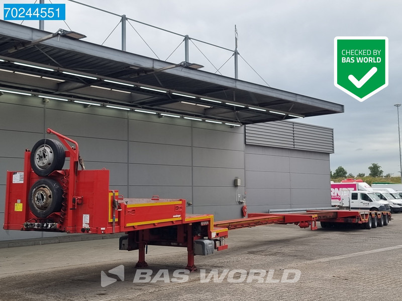 MEUSBURGER MTS-4 2xAusziehbar bis 21M Lift + 4xLenkachse - Low loader semi-trailer: picture 1 MEUSBURGER MTS-4 2xAusziehbar bis 21M Lift + 4xLenkachse - Low loader semi-trailer: picture 1