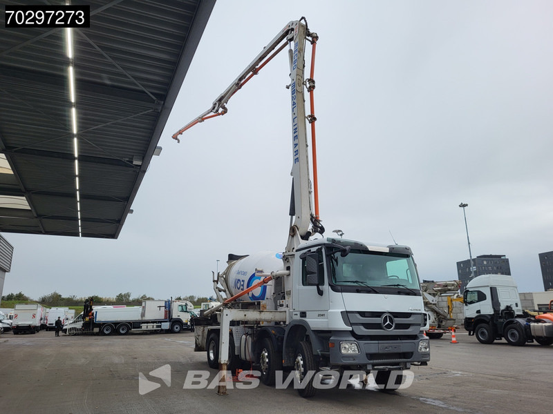 Mercedes-Benz Actros 3241 8X4 Mecbo MB 24L Pump + 7m3 Mecbo Mixer Big-Axle Steelsuspension Euro 5 - Concrete pump truck: picture 3 Mercedes-Benz Actros 3241 8X4 Mecbo MB 24L Pump + 7m3 Mecbo Mixer Big-Axle Steelsuspension Euro 5 - Concrete pump truck: picture 3