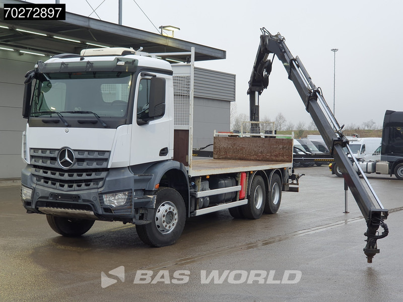 Mercedes-Benz Arocs 2636 6X4 Hiab 144 E-3 Hipro Kran Crane Remote Full Steel Euro 6 - Dropside/ Flatbed truck, Crane truck: picture 3 Mercedes-Benz Arocs 2636 6X4 Hiab 144 E-3 Hipro Kran Crane Remote Full Steel Euro 6 - Dropside/ Flatbed truck, Crane truck: picture 3