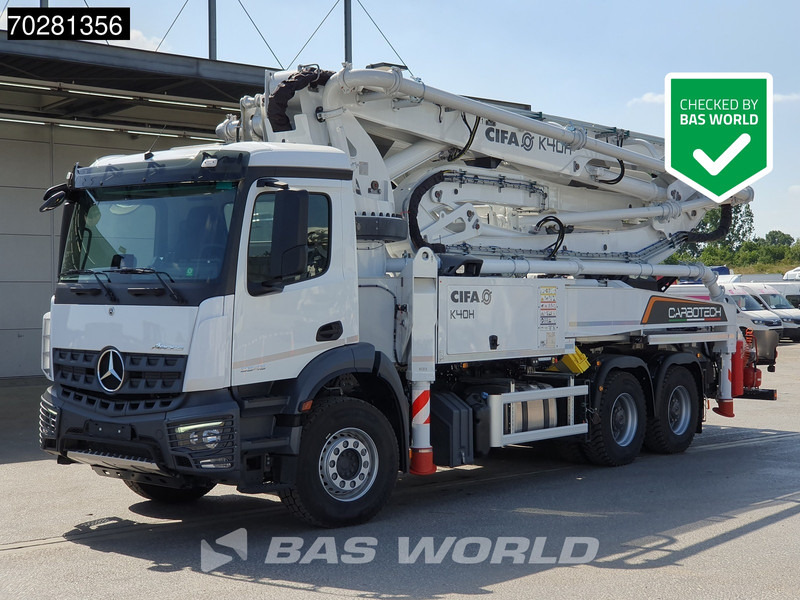 Mercedes-Benz Arocs 3343 6X4 BigAxle Hydrauliek Navi Euro 6 Nieuw - Concrete pump truck: picture 1 Mercedes-Benz Arocs 3343 6X4 BigAxle Hydrauliek Navi Euro 6 Nieuw - Concrete pump truck: picture 1