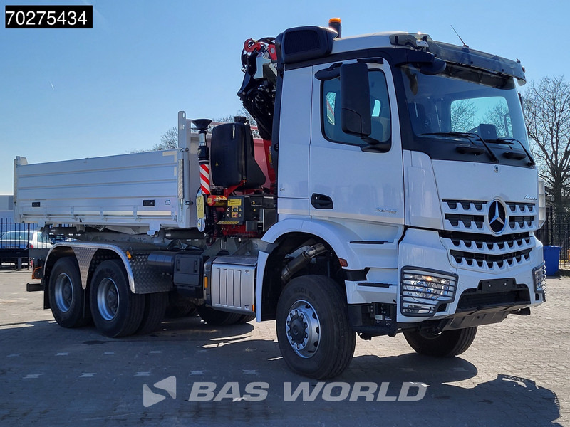 Mercedes-Benz Arocs 3348 6X6 NEW Fassi F255A.2.24 Kran Crane 3-way tipper Navi Euro 6 - Tipper, Crane truck: picture 2 Mercedes-Benz Arocs 3348 6X6 NEW Fassi F255A.2.24 Kran Crane 3-way tipper Navi Euro 6 - Tipper, Crane truck: picture 2