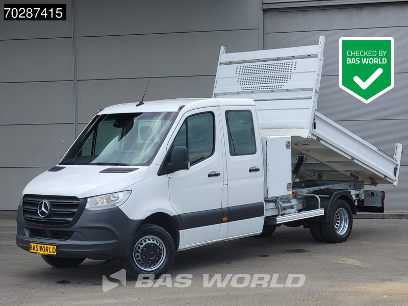 Mercedes-Benz Sprinter 514 CDI Kipper met Kist Dubbel Cabine Dubbellucht 3,5t Trekhaak Airco Cruise MBUX CarPlay Euro6 Tipper Benne Kieper 2m3 A/C Towb - Tipper van: picture 1 Mercedes-Benz Sprinter 514 CDI Kipper met Kist Dubbel Cabine Dubbellucht 3,5t Trekhaak Airco Cruise MBUX CarPlay Euro6 Tipper Benne Kieper 2m3 A/C Towb - Tipper van: picture 1