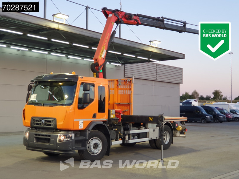 Renault C 320 4X2 Palfinger PK 18002 EH Crane Optibrake Automatic Euro 6 - Dropside/ Flatbed truck, Crane truck: picture 1 Renault C 320 4X2 Palfinger PK 18002 EH Crane Optibrake Automatic Euro 6 - Dropside/ Flatbed truck, Crane truck: picture 1