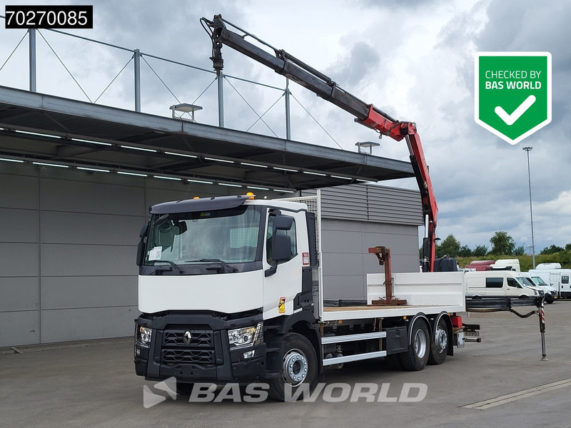 Renault C 380 6X2 Fassi F155A.0.23 E-ACTIVE Remote Control Euro 6 - Dropside/ Flatbed truck, Crane truck: picture 1 Renault C 380 6X2 Fassi F155A.0.23 E-ACTIVE Remote Control Euro 6 - Dropside/ Flatbed truck, Crane truck: picture 1