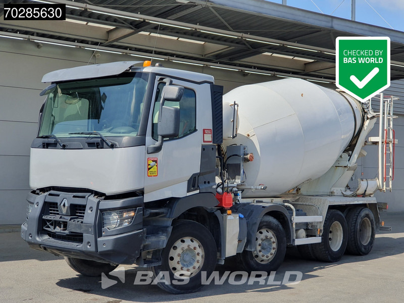 Renault C 430 8X4 9m3 Euromixbeton Mixer Steelsuspension Automatic Euro 6 - Concrete mixer truck: picture 1 Renault C 430 8X4 9m3 Euromixbeton Mixer Steelsuspension Automatic Euro 6 - Concrete mixer truck: picture 1