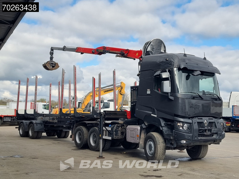 Renault K 520 6X6 Holz Kran Palfinger Q180Z96 6x6 Big-Axle Steelsuspension - Timber truck, Crane truck: picture 2 Renault K 520 6X6 Holz Kran Palfinger Q180Z96 6x6 Big-Axle Steelsuspension - Timber truck, Crane truck: picture 2