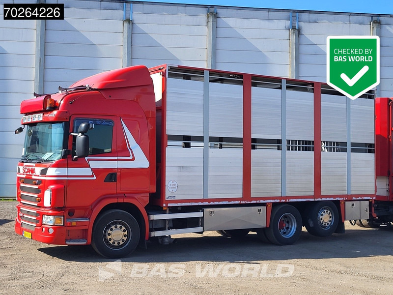 Scania G420 6X2 Van Dijk Cattle transport Liftable floor Lift-Asche Euro 5 - Box truck: picture 1 Scania G420 6X2 Van Dijk Cattle transport Liftable floor Lift-Asche Euro 5 - Box truck: picture 1
