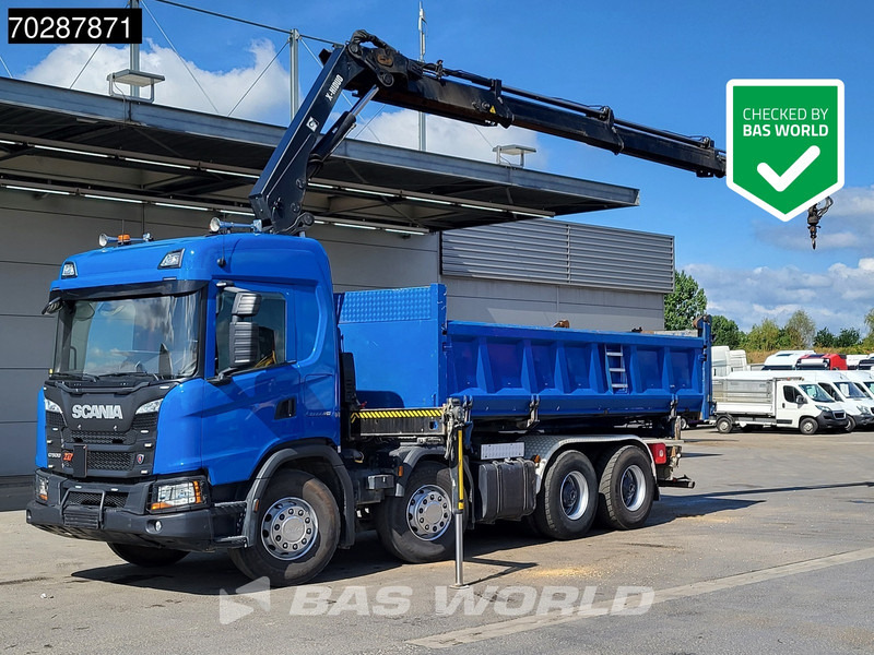 Scania G500 8X4 Hiab X-HIDUO 228 E-3 Crane Retarder Big-Axle Josset Menguy Tipper 14m3 Euro 6 - Tipper, Crane truck: picture 1 Scania G500 8X4 Hiab X-HIDUO 228 E-3 Crane Retarder Big-Axle Josset Menguy Tipper 14m3 Euro 6 - Tipper, Crane truck: picture 1