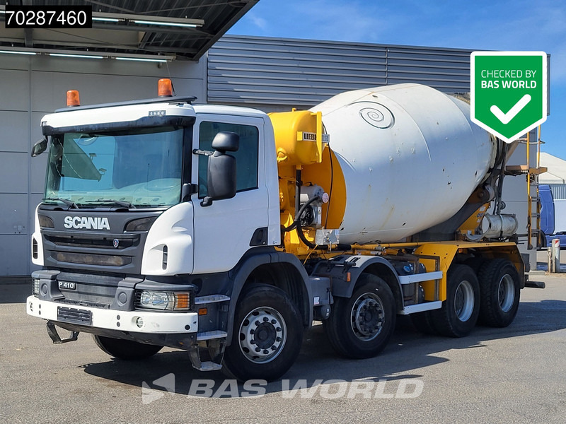 Scania P410 8X4 9m3 Liebherr mixer 3-Pedals Steering axle Big-Axle Euro 6 - Concrete mixer truck: picture 1 Scania P410 8X4 9m3 Liebherr mixer 3-Pedals Steering axle Big-Axle Euro 6 - Concrete mixer truck: picture 1