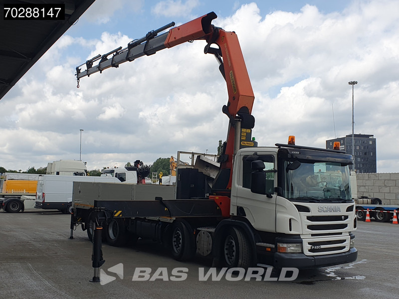 Scania P420 8X4 Palfinger PK 53002-SH 6 Extensions Crane Manual Big-Axle Euro 5 - Dropside/ Flatbed truck, Crane truck: picture 3 Scania P420 8X4 Palfinger PK 53002-SH 6 Extensions Crane Manual Big-Axle Euro 5 - Dropside/ Flatbed truck, Crane truck: picture 3