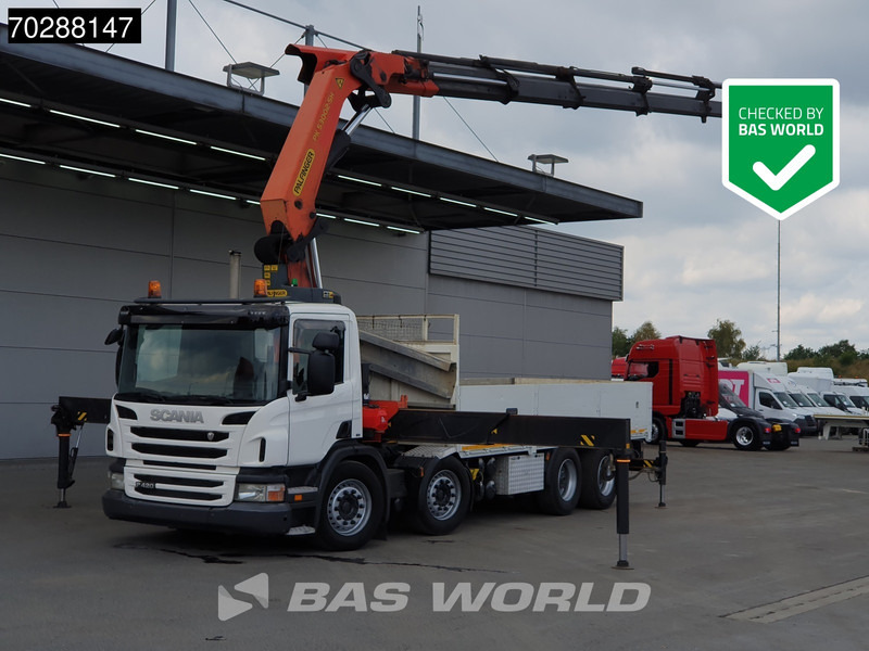 Scania P420 8X4 Palfinger PK 53002-SH Crane Lift+steering Manual Big-Axle Euro 5 - Dropside/ Flatbed truck, Crane truck: picture 1 Scania P420 8X4 Palfinger PK 53002-SH Crane Lift+steering Manual Big-Axle Euro 5 - Dropside/ Flatbed truck, Crane truck: picture 1