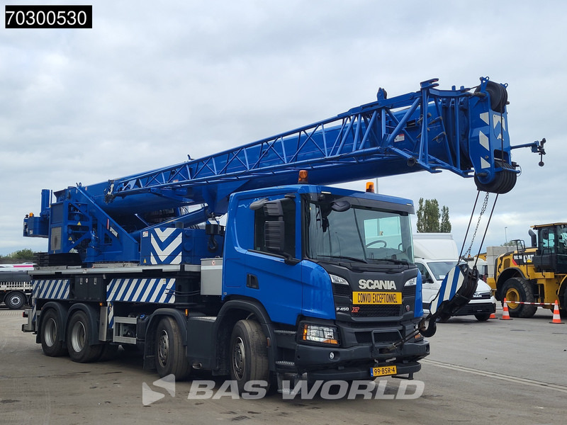 Scania P450 P 8X4 Palfinger/SANY SPC500E Telescopic Crane Retarder Navi Automatic Euro 6 - Dropside/ Flatbed truck, Crane truck: picture 3 Scania P450 P 8X4 Palfinger/SANY SPC500E Telescopic Crane Retarder Navi Automatic Euro 6 - Dropside/ Flatbed truck, Crane truck: picture 3