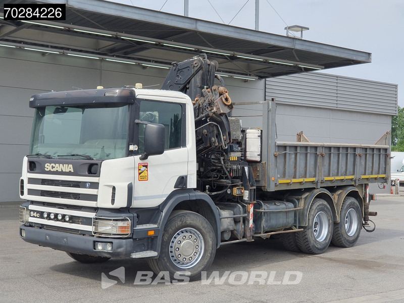 Scania P94 6X4 Hiab 330-4 Kran Crane 9m3 tipper Manual Steelsuspension Euro 3 - Tipper, Crane truck: picture 3 Scania P94 6X4 Hiab 330-4 Kran Crane 9m3 tipper Manual Steelsuspension Euro 3 - Tipper, Crane truck: picture 3