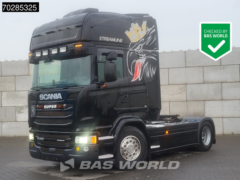 Scania R450 R 4X2 2xTanks Full-Air Retarder Standklima Hydraulik ACC - Tractor unit: picture 1 Scania R450 R 4X2 2xTanks Full-Air Retarder Standklima Hydraulik ACC - Tractor unit: picture 1