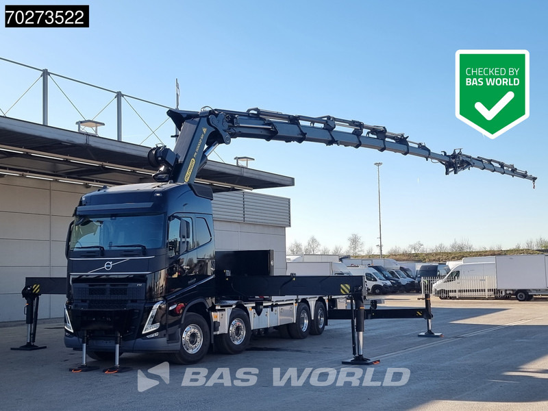 Volvo FH 500 8X2 Palfinger PK110002 SH Crane + Fly-Jib Winch VEB+ Euro 6 - Dropside/ Flatbed truck, Crane truck: picture 1 Volvo FH 500 8X2 Palfinger PK110002 SH Crane + Fly-Jib Winch VEB+ Euro 6 - Dropside/ Flatbed truck, Crane truck: picture 1