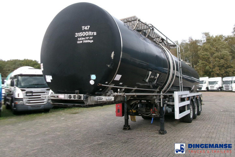 Crossland Bitumen tank inox 33 m3 / 1 comp + compressor + ADR L4BN - Tank semi-trailer: picture 1 Crossland Bitumen tank inox 33 m3 / 1 comp + compressor + ADR L4BN - Tank semi-trailer: picture 1