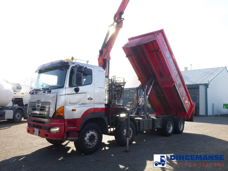 Hino FY1EUKA 8x4 tipper RHD + Palfinger E120L + grapple - Crane truck: picture 1 Hino FY1EUKA 8x4 tipper RHD + Palfinger E120L + grapple - Crane truck: picture 1
