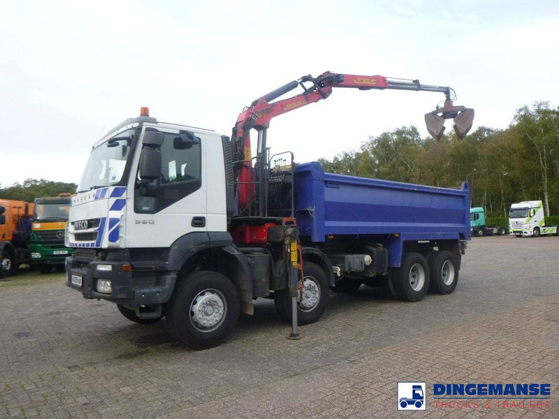 Iveco AD340T36 8x4 RHD tipper + Palfinger E120 plus + grapple - Crane truck: picture 1 Iveco AD340T36 8x4 RHD tipper + Palfinger E120 plus + grapple - Crane truck: picture 1