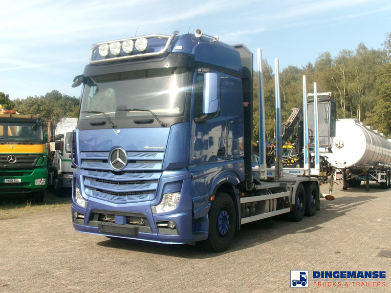 Mercedes-Benz Actros 2663 6x4 Euro 6 loglift F96 crane timber truck - Timber truck, Crane truck: picture 1 Mercedes-Benz Actros 2663 6x4 Euro 6 loglift F96 crane timber truck - Timber truck, Crane truck: picture 1