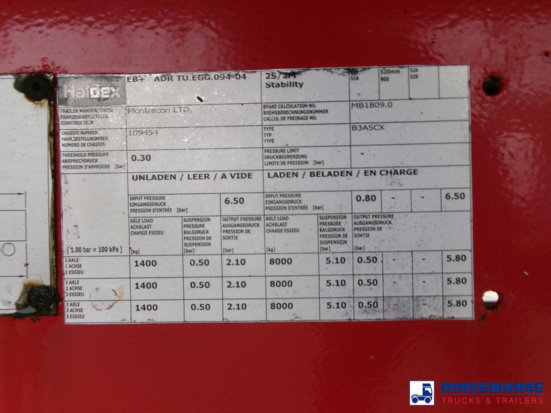 Tipper semi-trailer Montracon Tipper trailer alu 55 m3 + tarpaulin: picture 10