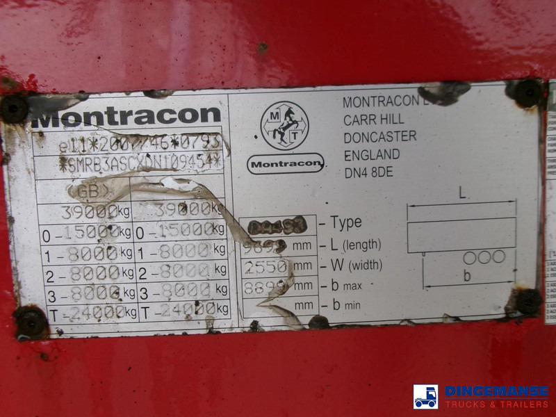 Tipper semi-trailer Montracon Tipper trailer alu 55 m3 + tarpaulin: picture 11