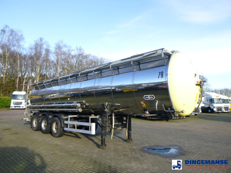 Van Hool Chemical tank inox 30 m3 / 3 comp - Tank trailer: picture 2 Van Hool Chemical tank inox 30 m3 / 3 comp - Tank trailer: picture 2