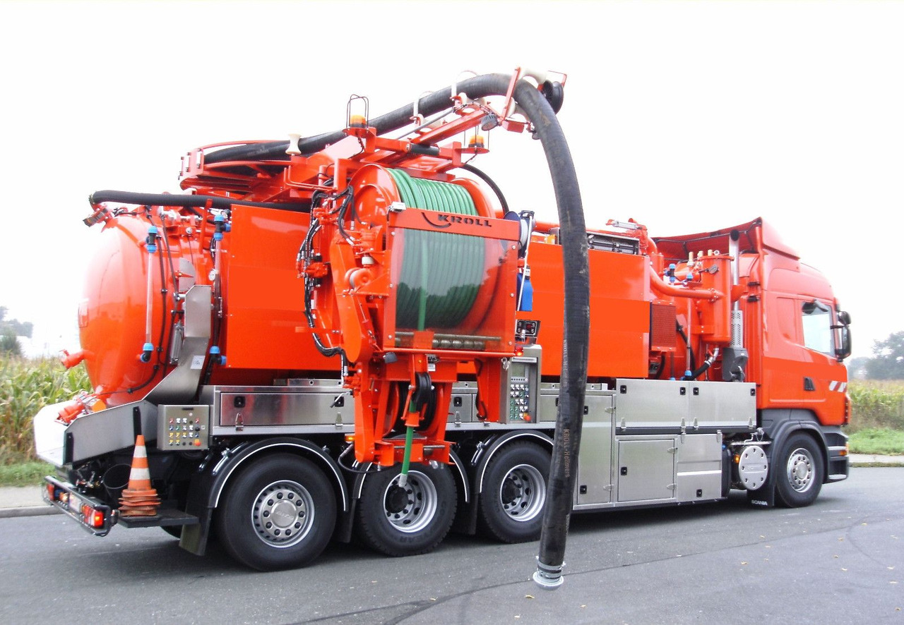 Scania R450 8x4 Kroll 19m³ W-Rückgewinner Kombi-HD +ADR - Vacuum truck: picture 1 Scania R450 8x4 Kroll 19m³ W-Rückgewinner Kombi-HD +ADR - Vacuum truck: picture 1