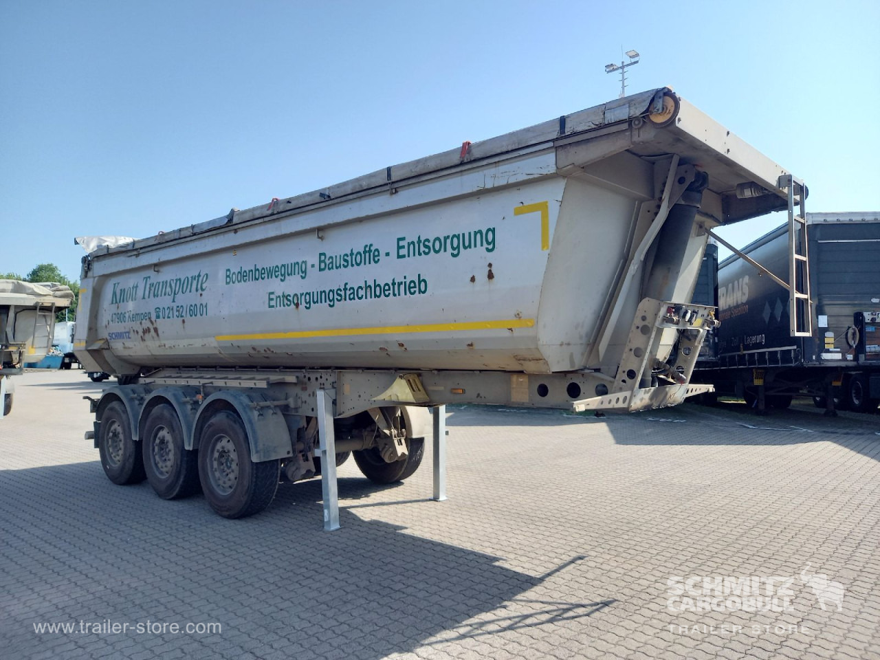 SCHMITZ Auflieger Kipper Stahlrundmulde 25m³ - Tipper semi-trailer: picture 1 SCHMITZ Auflieger Kipper Stahlrundmulde 25m³ - Tipper semi-trailer: picture 1