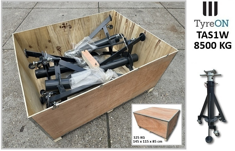 4 pieces TAS1W 8.5T mobile axle supports 900-1500 mm - Workshop equipment: picture 3 4 pieces TAS1W 8.5T mobile axle supports 900-1500 mm - Workshop equipment: picture 3