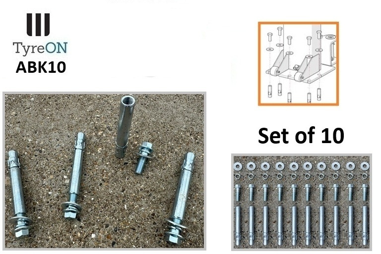 ABK10 set of 10 - Anchor Bolt Kit - Internal threaded plus anchor bolts - Workshop equipment: picture 3 ABK10 set of 10 - Anchor Bolt Kit - Internal threaded plus anchor bolts - Workshop equipment: picture 3