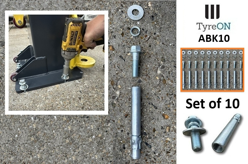 ABK10 set of 10 - Anchor Bolt Kit - Internal threaded plus anchor bolts - Workshop equipment: picture 2 ABK10 set of 10 - Anchor Bolt Kit - Internal threaded plus anchor bolts - Workshop equipment: picture 2