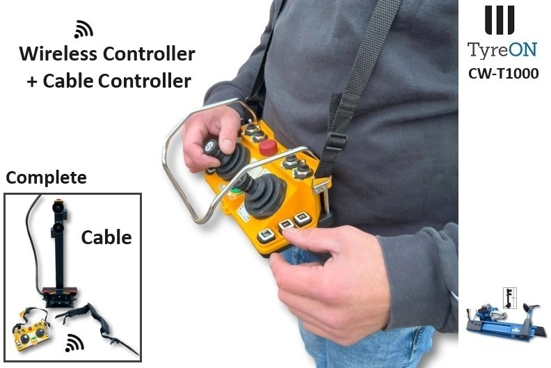 T1000W truck tyrechanger 56 Inch 2 mounting speeds - fully automatic - power 4kW+4kW - Wireless controller (as extra) - Workshop equipment: picture 2 T1000W truck tyrechanger 56 Inch 2 mounting speeds - fully automatic - power 4kW+4kW - Wireless controller (as extra) - Workshop equipment: picture 2