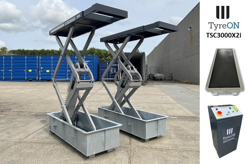 TSC3000X2i in floor scissor lift - Extendable tables - Recessed containers - Workshop equipment: picture 1 TSC3000X2i in floor scissor lift - Extendable tables - Recessed containers - Workshop equipment: picture 1