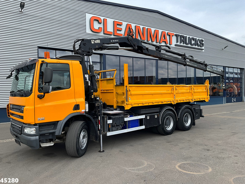 DAF FAT 75 CF 340 6x4 Manual Full steel Hiab 16 Tonmeter laadkraan - Tipper, Crane truck: picture 2 DAF FAT 75 CF 340 6x4 Manual Full steel Hiab 16 Tonmeter laadkraan - Tipper, Crane truck: picture 2