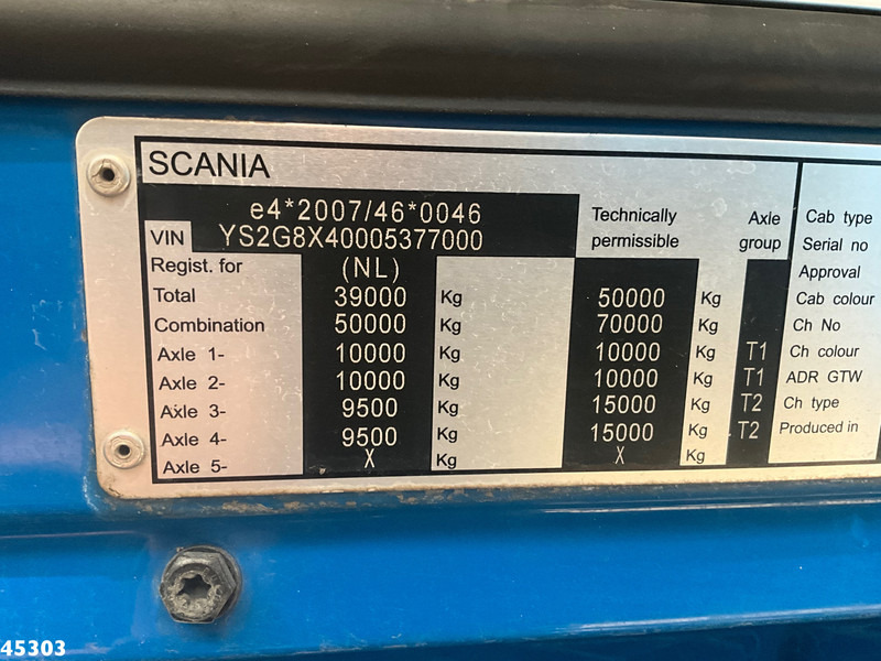 Hook lift truck Scania G490 8x4 Euro 6 Hyva 30 Ton haakarmsysteem: picture 19