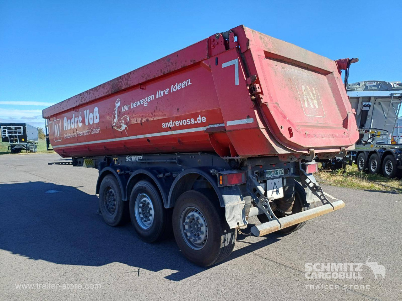 SCHMITZ Auflieger Kipper Stahlrundmulde 24m³ - Tipper semi-trailer: picture 3 SCHMITZ Auflieger Kipper Stahlrundmulde 24m³ - Tipper semi-trailer: picture 3