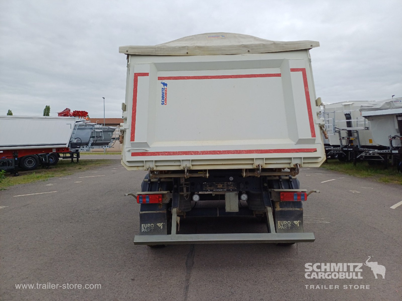 Tipper semi-trailer SCHMITZ Auflieger Kipper Stahlrundmulde 27m³: picture 8