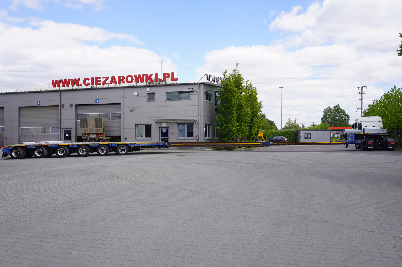 GOLDHOFER STZ-L6-62/80 / 6 axles / 61 T load cap. / Add. permissions - Low loader semi-trailer: picture 1 GOLDHOFER STZ-L6-62/80 / 6 axles / 61 T load cap. / Add. permissions - Low loader semi-trailer: picture 1