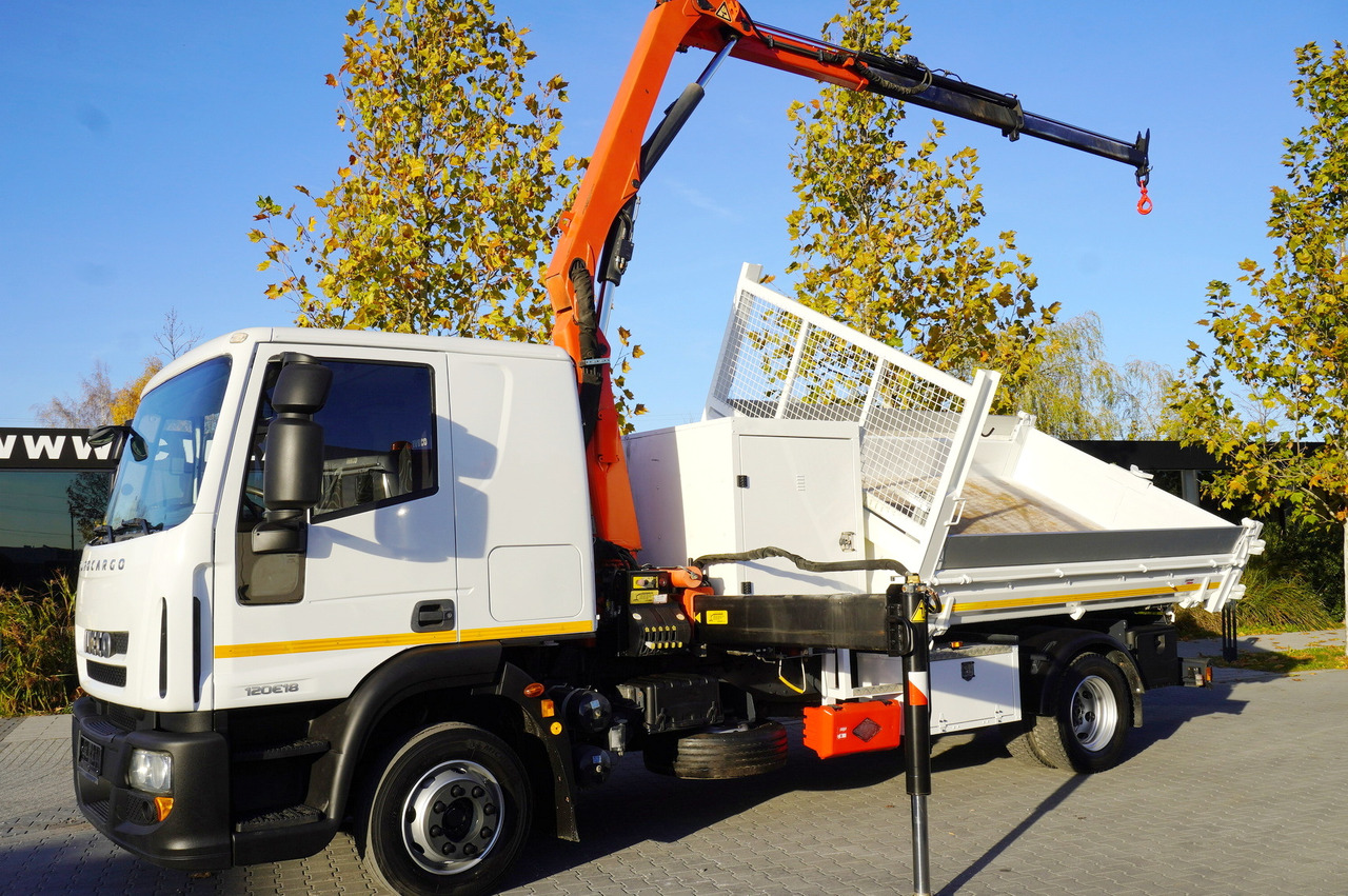 IVECO Eurocargo 120E18 Crane Palfinger / 3-way tipper / sleeper cab - Tipper, Crane truck: picture 3 IVECO Eurocargo 120E18 Crane Palfinger / 3-way tipper / sleeper cab - Tipper, Crane truck: picture 3