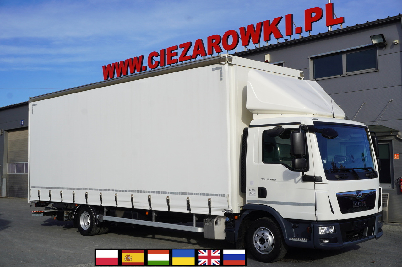 Curtainsider truck MAN TGL 12.220 / Curtainsider 19 EPAL / 140 tho. km: picture 1