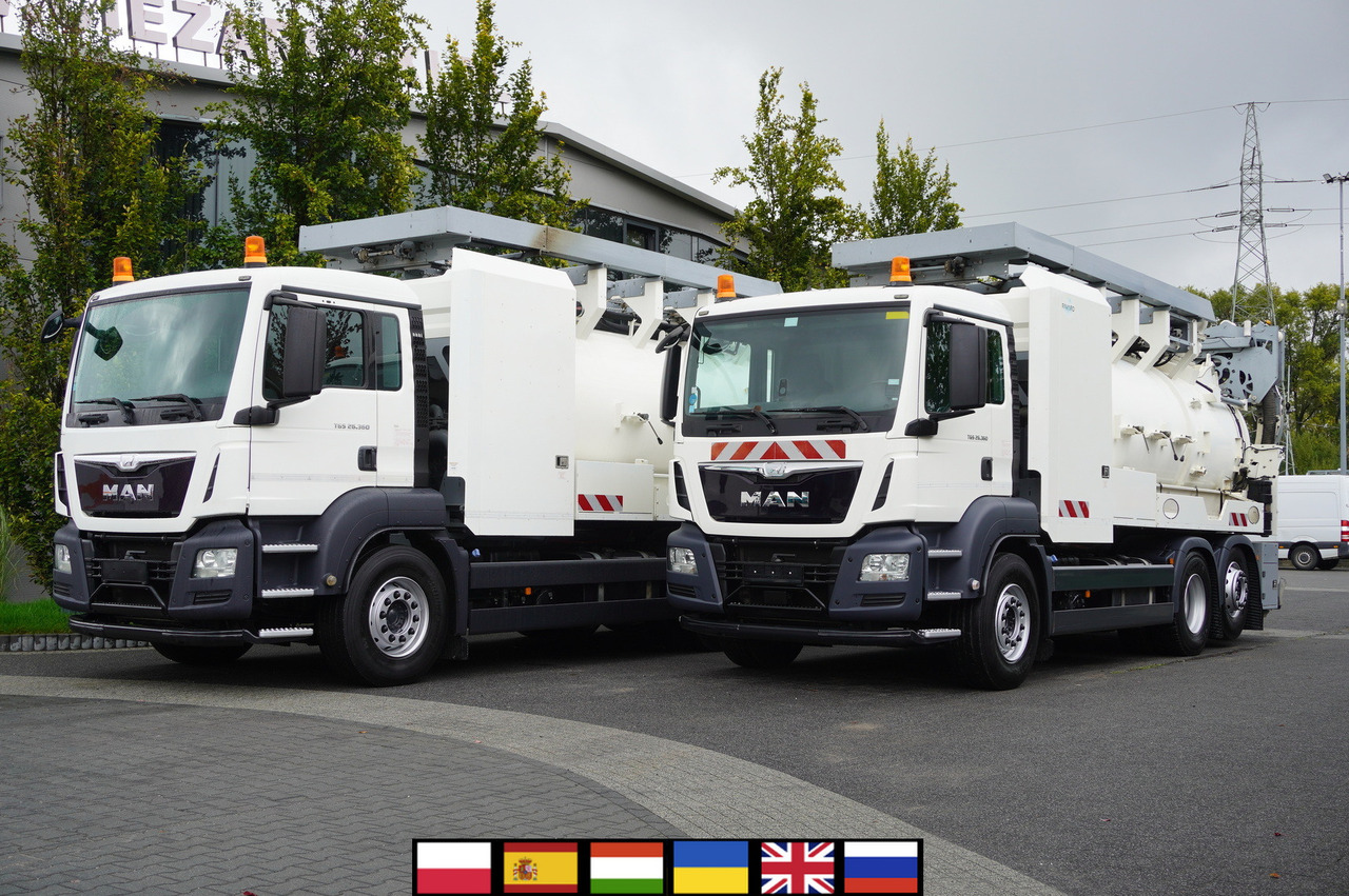 MAN TGS 26.360 E6 / RIVARD sewage cleaner 18 m3 / 90 tho. km / steering axle / 2 units - Vacuum truck: picture 1 MAN TGS 26.360 E6 / RIVARD sewage cleaner 18 m3 / 90 tho. km / steering axle / 2 units - Vacuum truck: picture 1