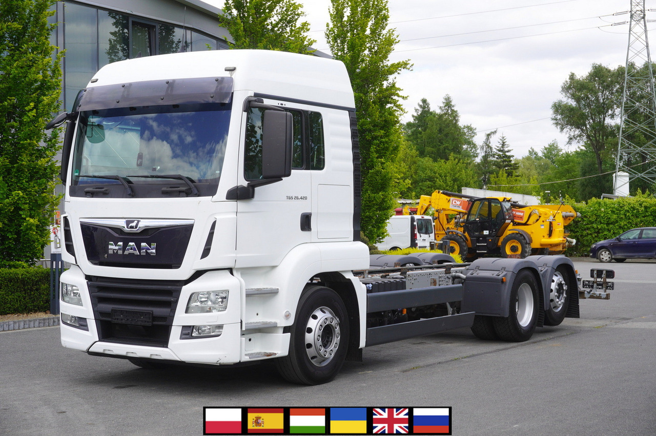 MAN TGS 26.420 / 7.5 m chassis / 14.5 t load cap. / Sleeping cab - Cab chassis truck: picture 1 MAN TGS 26.420 / 7.5 m chassis / 14.5 t load cap. / Sleeping cab - Cab chassis truck: picture 1