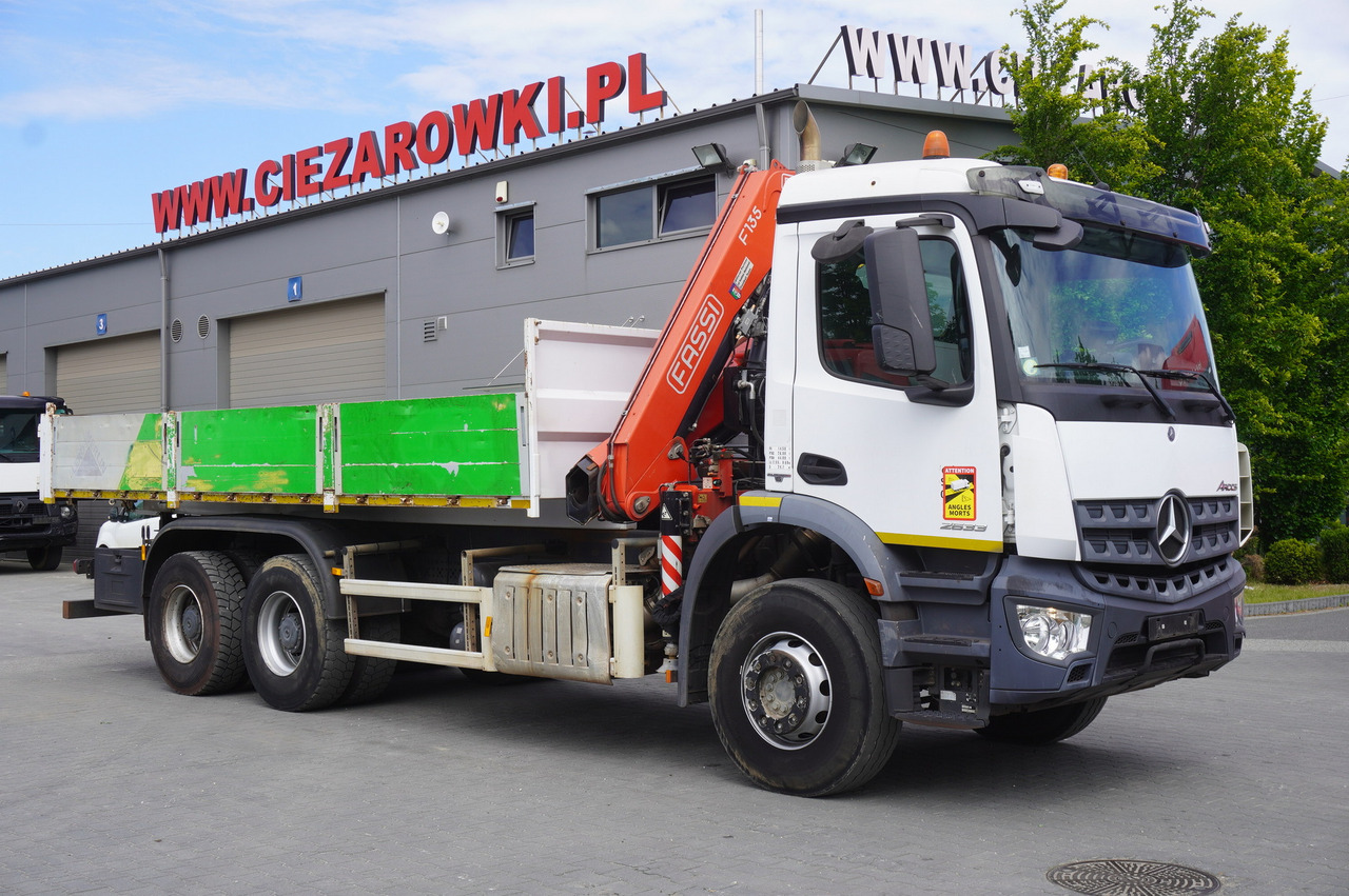 MERCEDES-BENZ AROCS 2633 6x4 / 5.5 T crane FASSI F135 / Tipper 15 EPAL - Dropside/ Flatbed truck, Crane truck: picture 3 MERCEDES-BENZ AROCS 2633 6x4 / 5.5 T crane FASSI F135 / Tipper 15 EPAL - Dropside/ Flatbed truck, Crane truck: picture 3