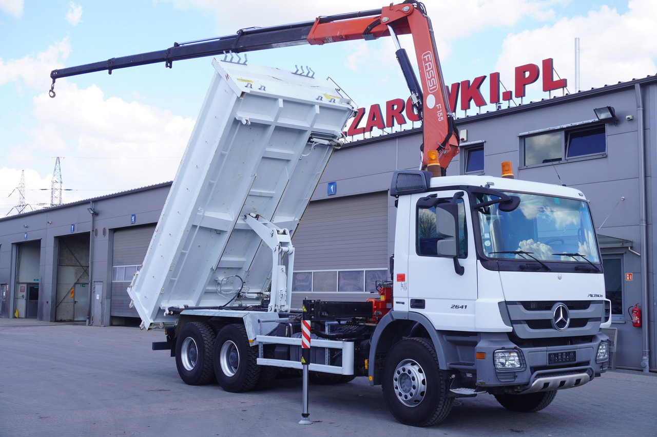 MERCEDES-BENZ Actros 2641 6×4 E5 / Crane / Dumper / 110000 km! - Crane truck, Crane truck: picture 1 MERCEDES-BENZ Actros 2641 6×4 E5 / Crane / Dumper / 110000 km! - Crane truck, Crane truck: picture 1