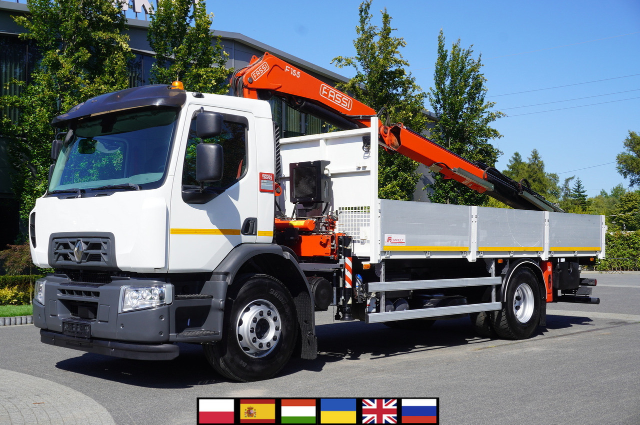 RENAULT C320 P 4x2 / FASSI crane 6.2 T / range 10 m / Flatbed 15 EPAL / 50 tho. km! - Crane truck: picture 1 RENAULT C320 P 4x2 / FASSI crane 6.2 T / range 10 m / Flatbed 15 EPAL / 50 tho. km! - Crane truck: picture 1