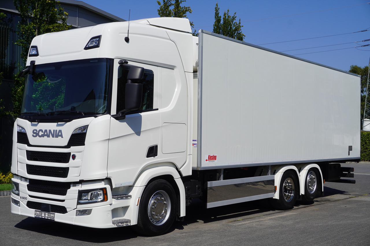 SCANIA R500 Hook-Up Refrigerated Truck KIESLING 20 EPAL / Carrier Supra 1250 Silent - Refrigerator truck: picture 1 SCANIA R500 Hook-Up Refrigerated Truck KIESLING 20 EPAL / Carrier Supra 1250 Silent - Refrigerator truck: picture 1