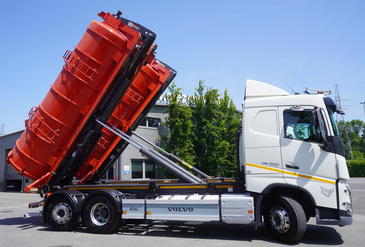 VOLVO Volvo FH 500 / Septic barrel 13000 l / Hook lift 21 t / 2022 / 3rd axle steered / 2 units - Hook lift truck: picture 5 VOLVO Volvo FH 500 / Septic barrel 13000 l / Hook lift 21 t / 2022 / 3rd axle steered / 2 units - Hook lift truck: picture 5