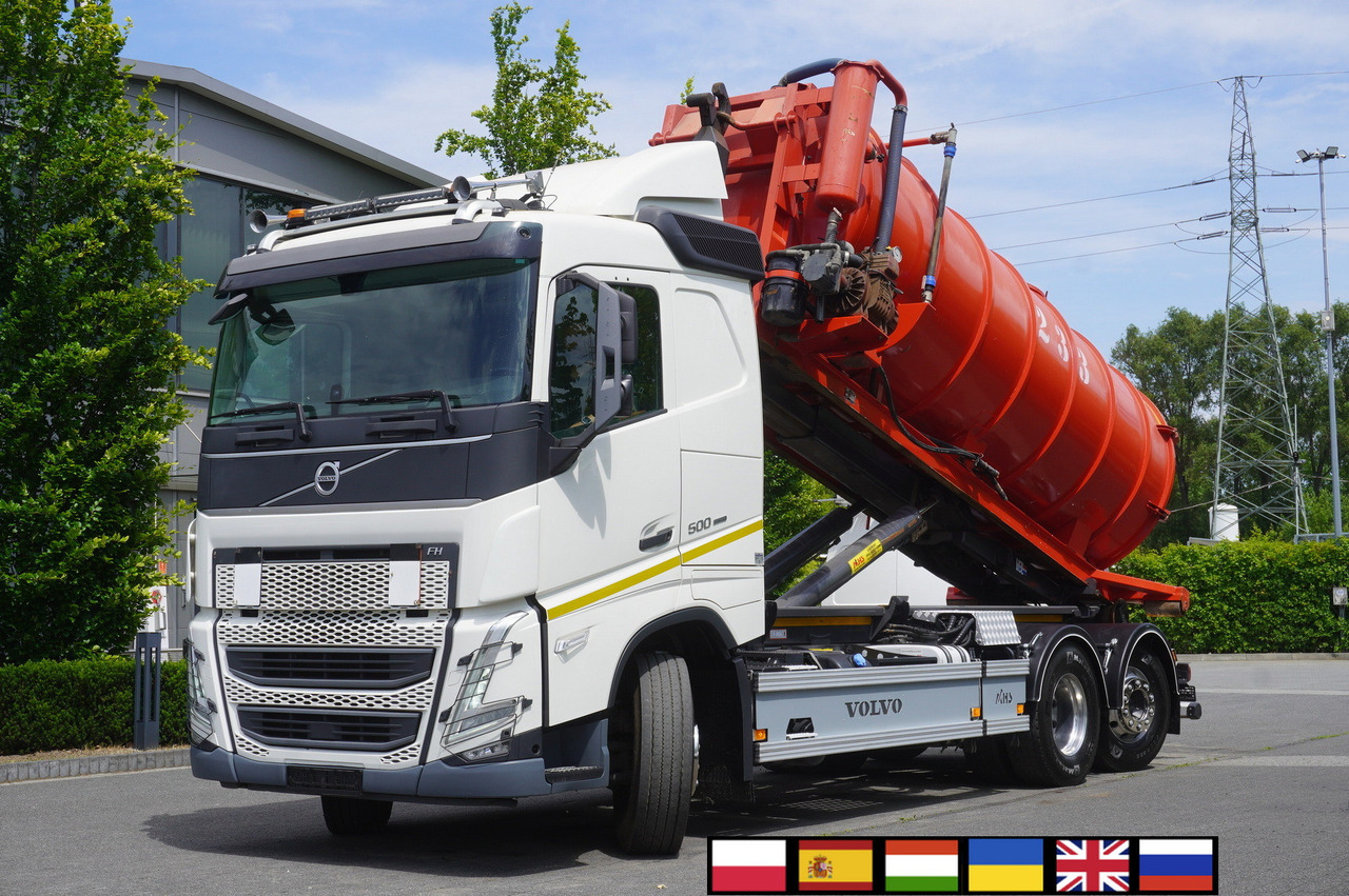 VOLVO Volvo FH 500 / Septic barrel 13000 l / Hook lift 21 t / 2022 / 3rd axle steered / 2 units - Slurry tanker: picture 1 VOLVO Volvo FH 500 / Septic barrel 13000 l / Hook lift 21 t / 2022 / 3rd axle steered / 2 units - Slurry tanker: picture 1