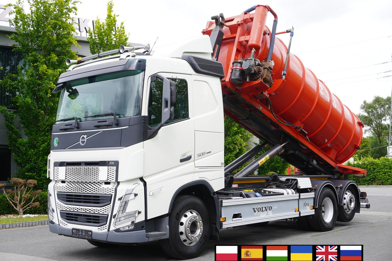 VOLVO Volvo FH 500 / Septic barrel 13000 l / Hook lift 21 t / 2022 / 3rd axle steered / 2 units - Slurry tanker: picture 1 VOLVO Volvo FH 500 / Septic barrel 13000 l / Hook lift 21 t / 2022 / 3rd axle steered / 2 units - Slurry tanker: picture 1